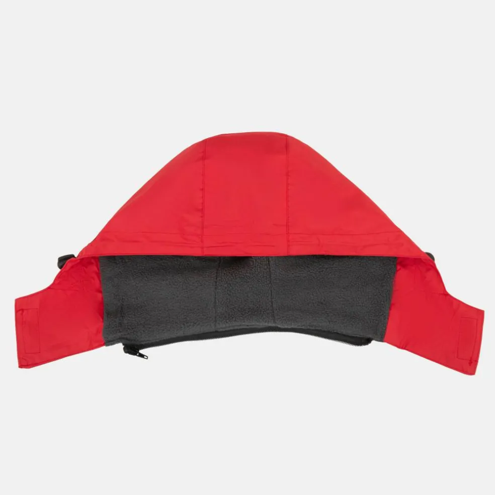 Men's Fleece Lined Windproof Detachable Hood Parka
