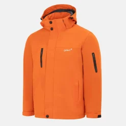 Men's Fleece Lined Windproof Detachable Hood Parka