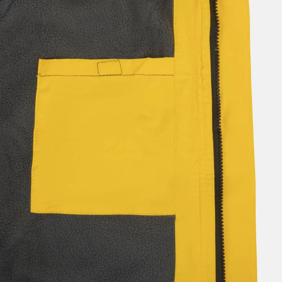 Men's Fleece Lined Windproof Detachable Hood Parka