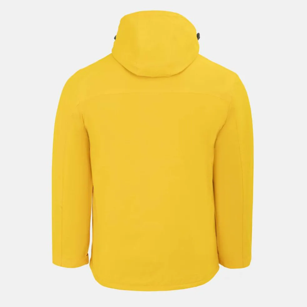 Men's Fleece Lined Windproof Detachable Hood Parka