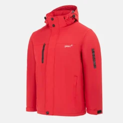 Men's Fleece Lined Windproof Detachable Hood Parka