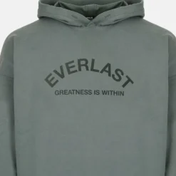 Men's Flocked Cotton Long Sleeve Oversized Fit Hoodie