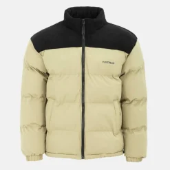 Men's Full Zip Funnel Neck Long Sleeve Puffer Jacket