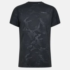 Men's GymKi Debossed Camo Short Sleeve Performance Gym Top