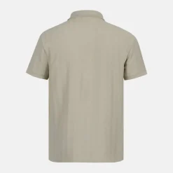 Men's Herringbone Cotton Short Sleeve Polo Shirt