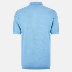Men's Herringbone Short-Sleeve Polo Shirt