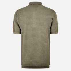 Men's Herringbone Short-Sleeve Polo Shirt