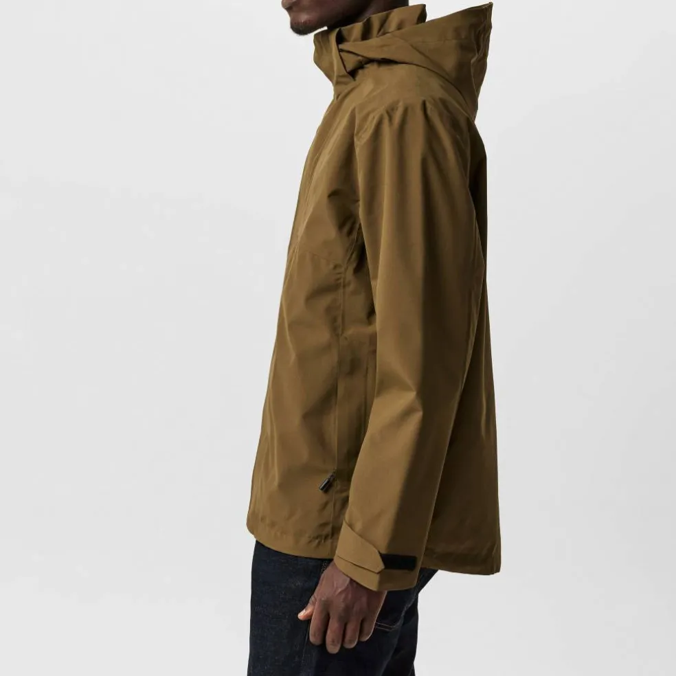 Men's Hooded DWR Long Sleeve Waterproof Jacket