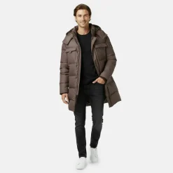 Men's Hooded Long Puffer Jacket