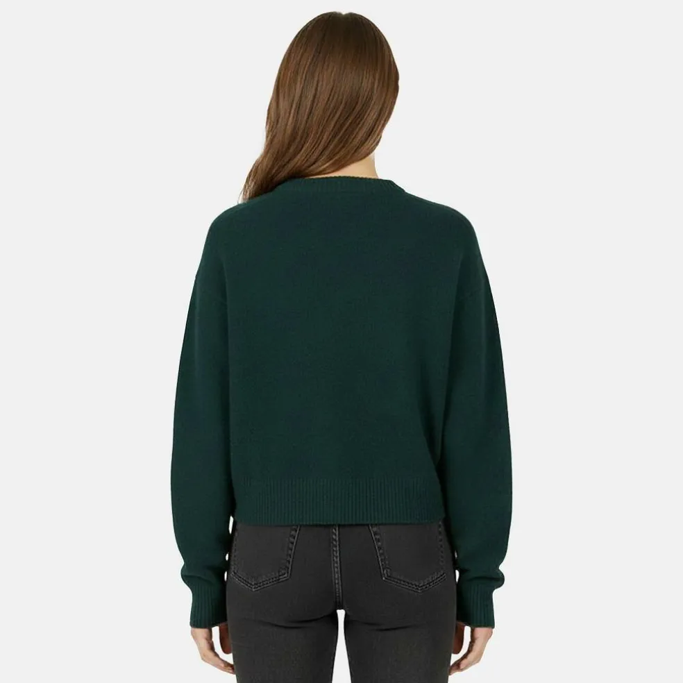Men's Initial Long Sleeve Oversized Fit Crew Neck Jumper
