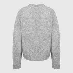Men's Initial Long Sleeve Oversized Fit Crew Neck Jumper