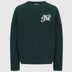 Men's Initial Long Sleeve Oversized Fit Crew Neck Jumper