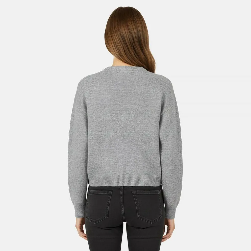 Men's Initial Long Sleeve Oversized Fit Crew Neck Jumper