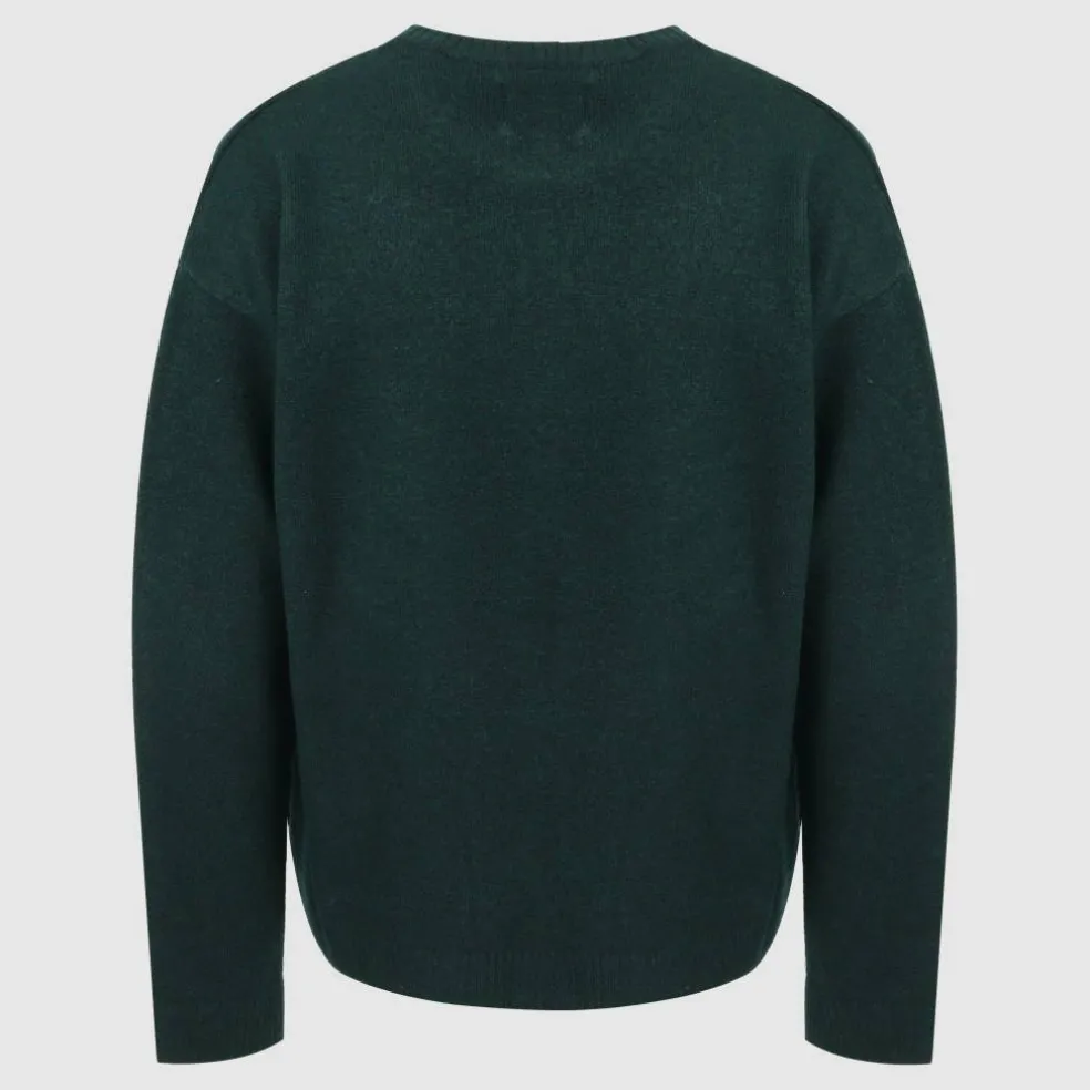 Men's Initial Long Sleeve Oversized Fit Crew Neck Jumper