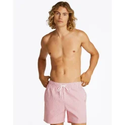 Men's Ithaca Stripe Medium Length Drawstring Swim Shorts