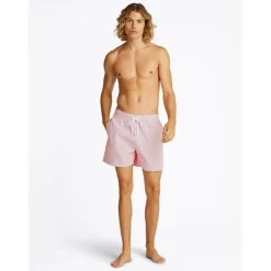 Men's Ithaca Stripe Medium Length Drawstring Swim Shorts
