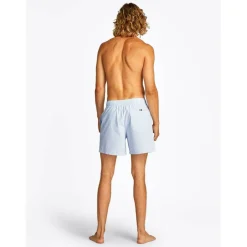 Men's Ithaca Stripe Medium Length Drawstring Swim Shorts