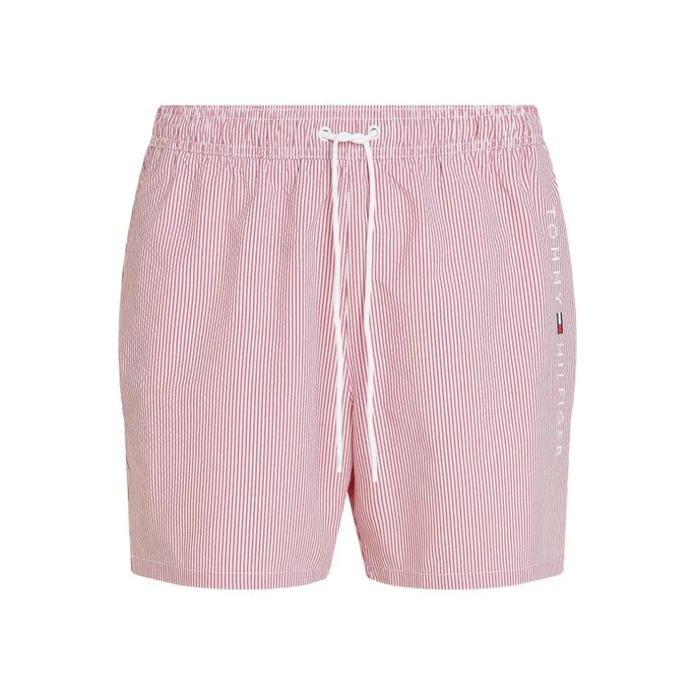 Men's Ithaca Stripe Medium Length Drawstring Swim Shorts