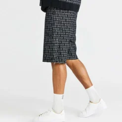 Men's Jacquard Denim Cargo Shorts