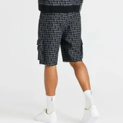 Men's Jacquard Denim Cargo Shorts
