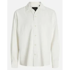 Men's Jacquard Long Sleeve Plain Shirt