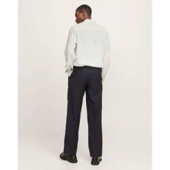 Men's Jacquard Long Sleeve Plain Shirt