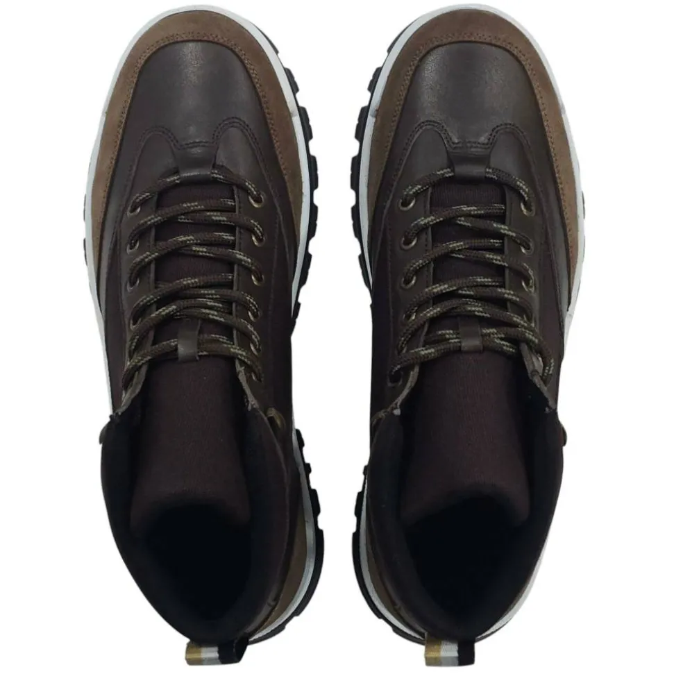 Men's Jason Leather Lace Up Hiker Rugged Boots