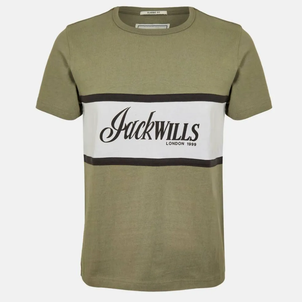 Men's JW Colour Block Regular Fit T-Shirt