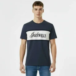 Men's JW Colour Block Regular Fit T-Shirt