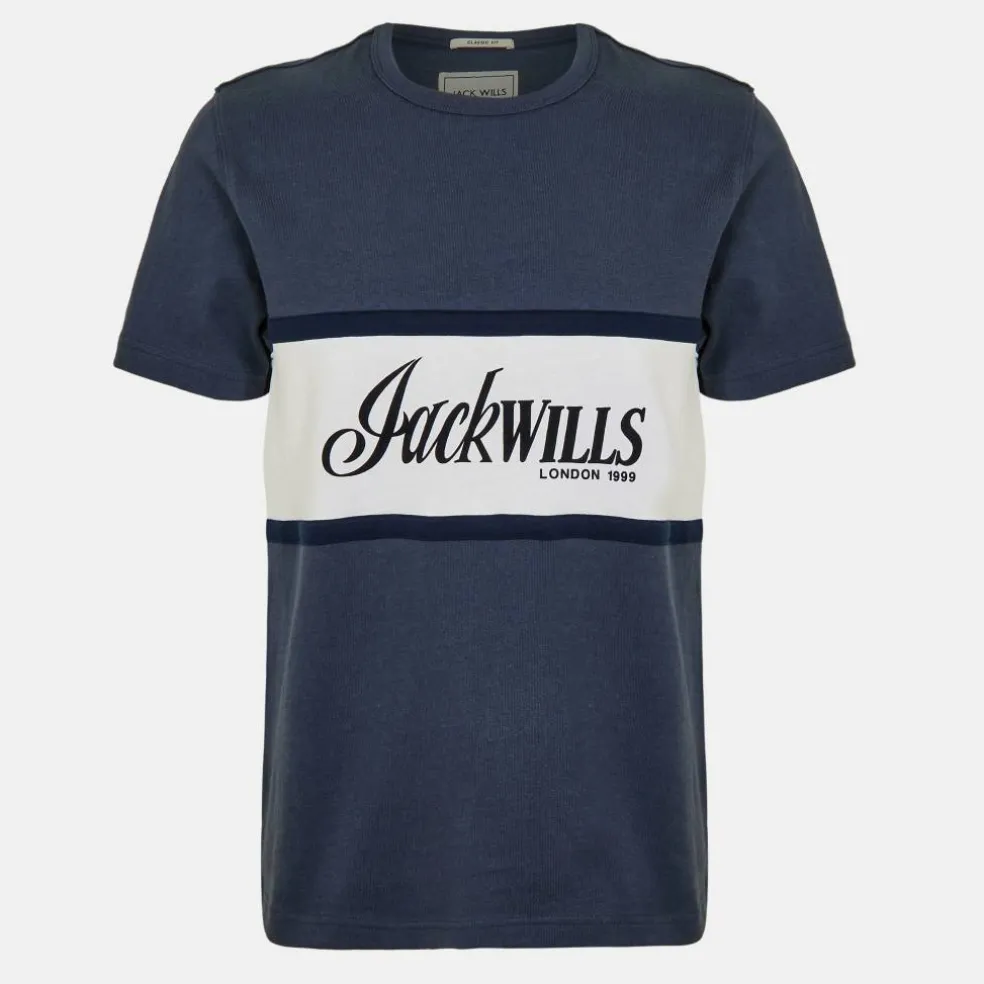 Men's JW Colour Block Regular Fit T-Shirt