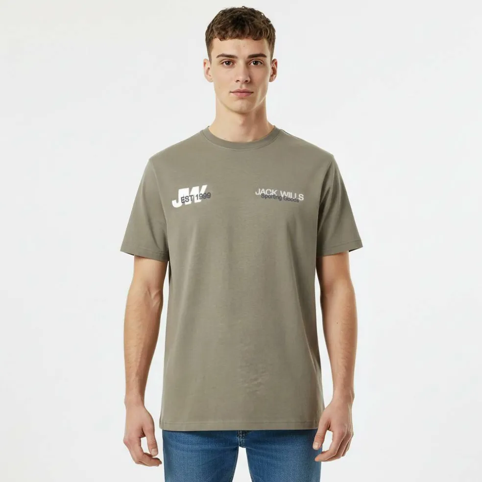 Men's JW Overlap Text Regular Fit T-Shirt