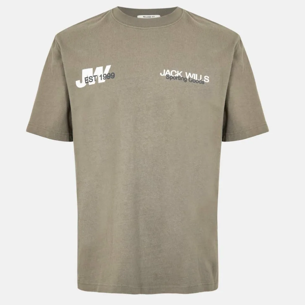 Men's JW Overlap Text Regular Fit T-Shirt