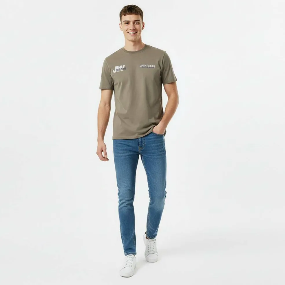Men's JW Overlap Text Regular Fit T-Shirt