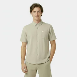 Men's JW Waffle Short-Sleeve Plain Shirt