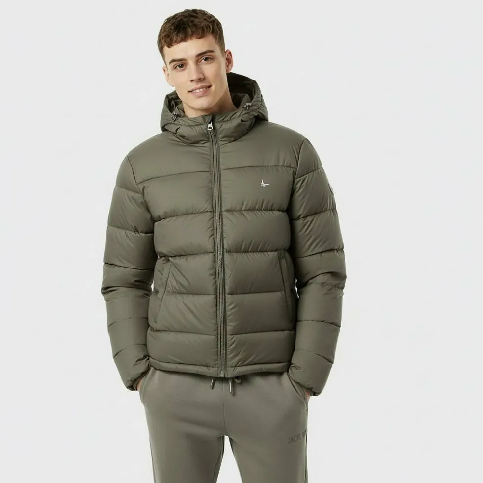 Men's Kershaw Water Resistant Synthetic Fill Short Puffer Jacket