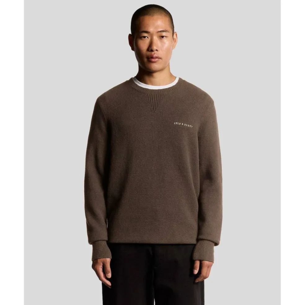 Men's Knitted Crew Neck Jumper