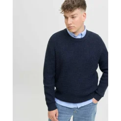Men's Knitted Crew Neck Jumper