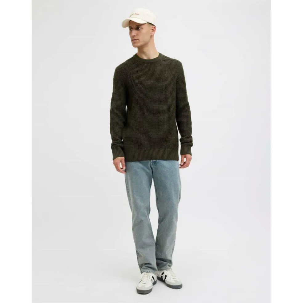 Men's Knitted Crew Neck Jumper