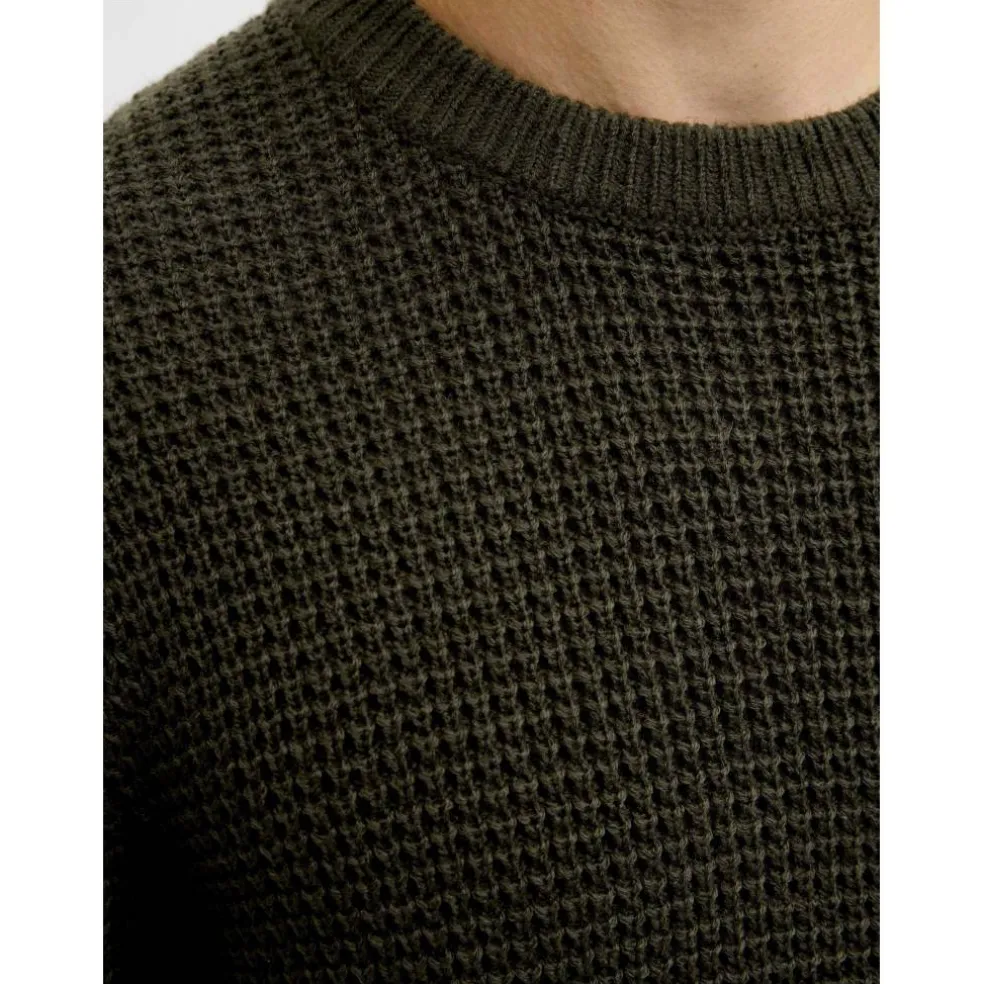 Men's Knitted Crew Neck Jumper