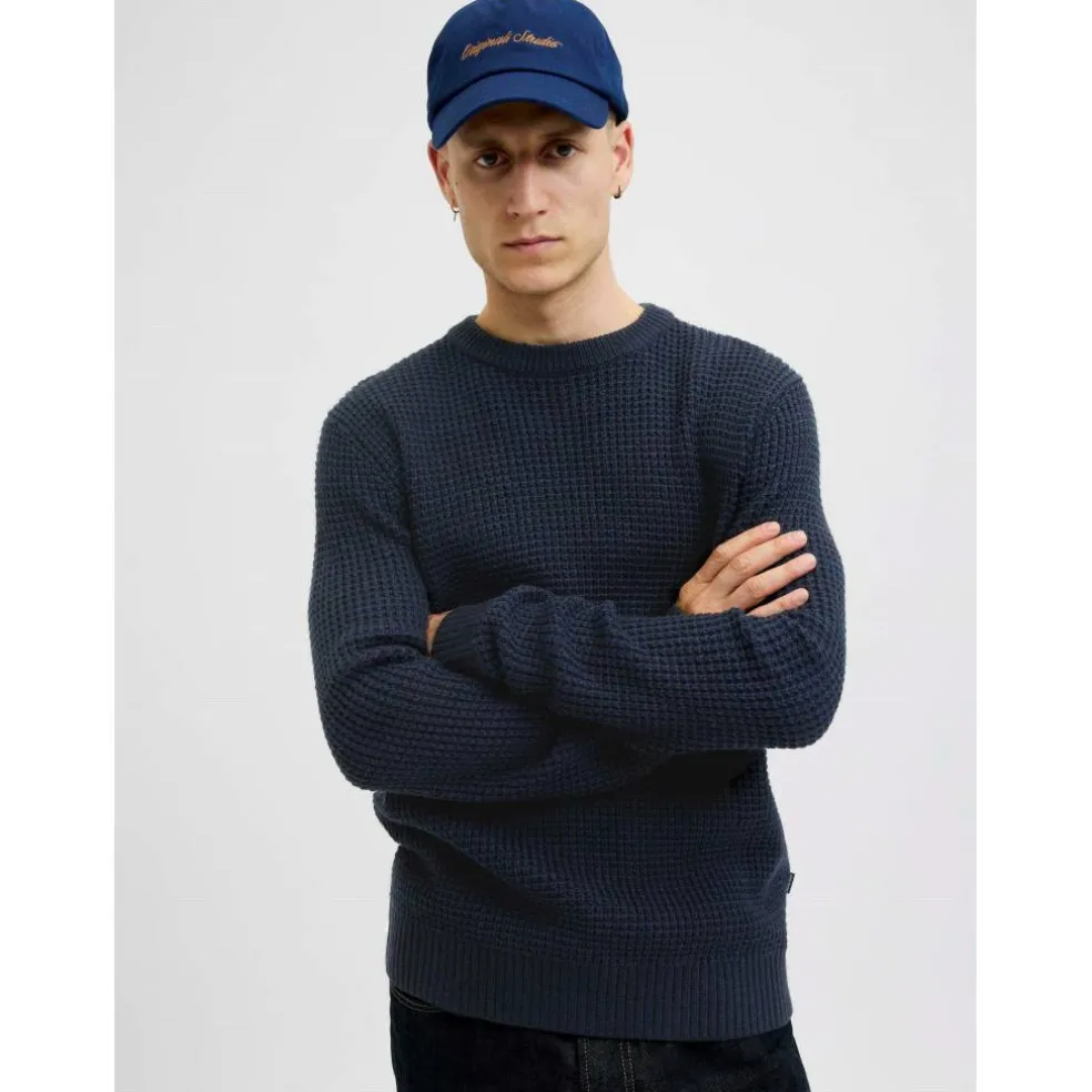 Men's Knitted Crew Neck Jumper