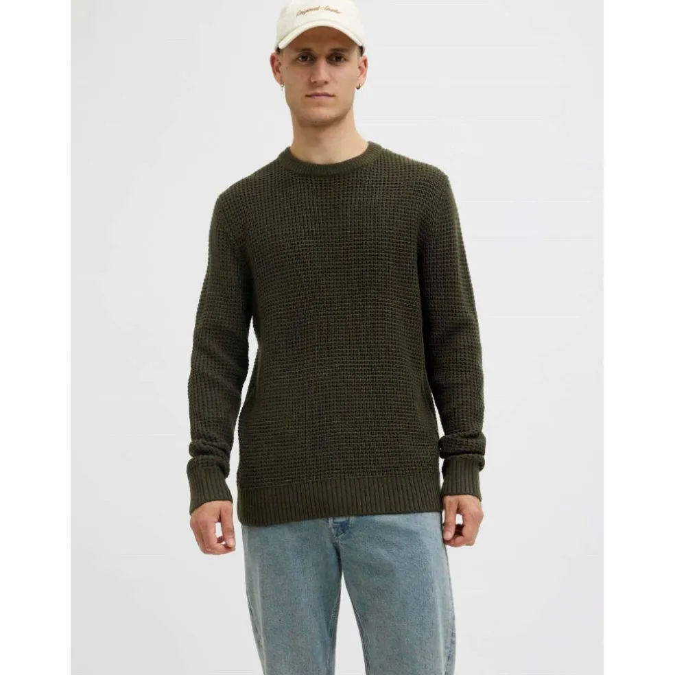 Men's Knitted Crew Neck Jumper