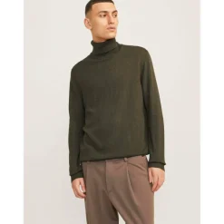Men's Knitted Roll Neck Jumper