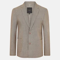 Mens Light Blue Chambray Blazer with Pockets