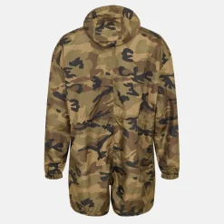 Mens Lightweight Camo Print Oversized Parka