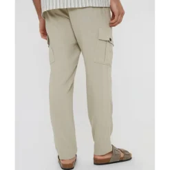 Men's Linen Cargo Trousers