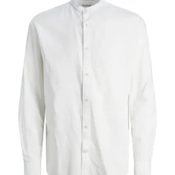 Men's Long-Sleeve Buttoned Linen Shirt