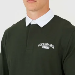 Men's Long Sleeved Rugby Polo Shirt