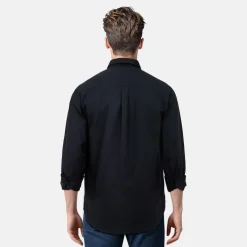 Men's Long-Sleeve Flannel Plain Shirt