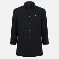 Men's Long-Sleeve Flannel Plain Shirt