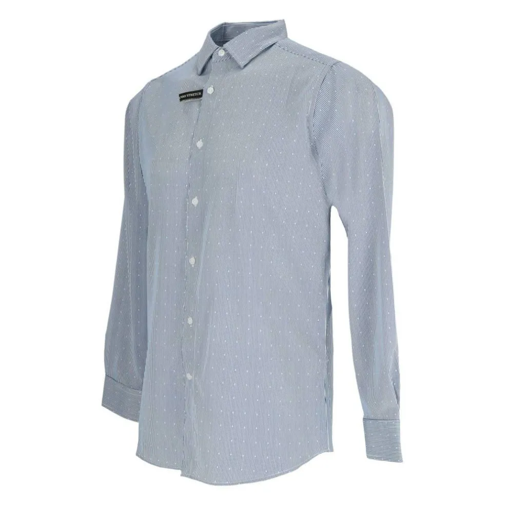 Men's Long-Sleeve Patterned Shirt